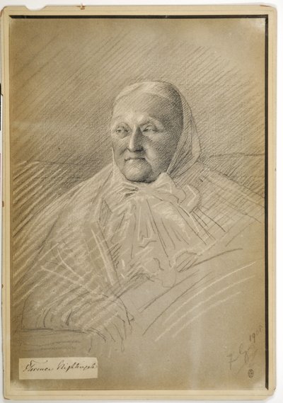 فلورنس نايتنجيل في السرير ، 1908 بواسطة يحب سيدة